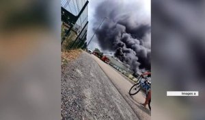 Incendie dans une usine de Montrond-les-Bains