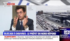 Georges-François Leclerc, préfet du Nord, explique les raisons à l'origine des embouteillages sur le port de Douvres