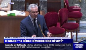 Bruno Le Maire dénonce "des débats interminables" à l'Assemblée sur l'examen du projet de loi de finances rectificative