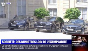 Sobriété énergétique: le gouvernement épinglé pour des voitures restées moteurs allumés à l'Élysée