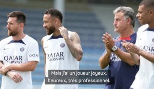 Trophée des champions - Pour Galtier, Neymar est un joueur "joyeux, heureux, très professionnel et de classe mondiale"