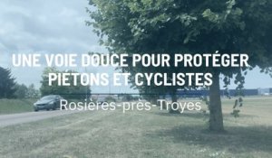 Une voie douce pour protéger piétons et cyclistes