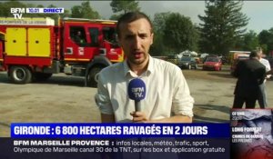 Incendie en Gironde: 6800 hectares sont partis en fumée en deux jours