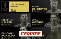 De Cristiano Ronaldo à De Bruyne, les nommés de 21 à 25 (5/6) - Foot - Ballon d'Or