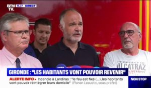 "Un feu fixé ne veut pas dire un feu éteint": les pompiers de Gironde appellent "à une certaine prudence"
