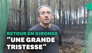 Incendie en Gironde : l’émotion des habitants de retour chez eux