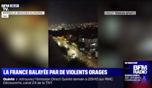 De Lyon à Marseille, de violents orages ont pris de court les riverains