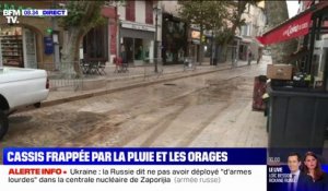 À Cassis, l'heure est au nettoyage après les violents orages de la nuit