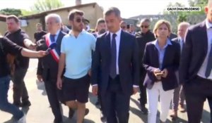 Le ministère de l'Intérieur Gérald Darmanin, toujours présent en Corse, est arrivé à Calvi