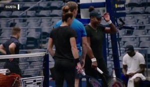 US Open - Serena s'entraîne avant sa dernière danse