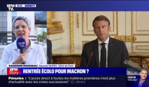 Sandrine Rousseau: "Emmanuel Macron demande des sacrifices aux plus faibles et n'arrive pas à se confronter aux puissants"