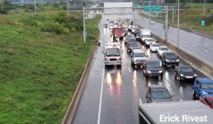 Accident sur la route 132 (Le Reflet - Erick Rivest)