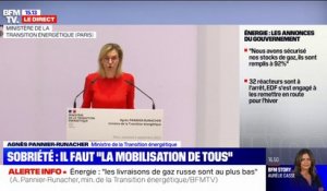 Agnès Pannier-Runacher: "Les leviers de sobriété qui sont à notre main doivent nous permettre d'éviter des mesures contraignantes"