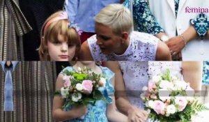 Charlene de Monaco en robe transparente tout en dentelle… Elle est renversante pour cette apparition avec ses enfants et le prince Albert