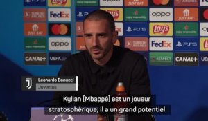 Juventus : Bonucci : "Mbappé est un joueur stratosphérique"