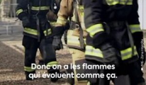 Manuel a suivi une formation des pompiers de Paris pour les filmer au plus près des flammes