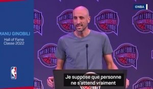NBA - Ginobili : "C'est irréel que je sois intronisé au Hall of Fame"