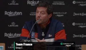 Coupe Davis 2022 - Sébastien Grosjean : Les 4 équipes ont une chances et il va falloir être unis pour aller chercher la qualification"