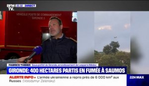 Plus de 500 personnes évacuées près de Saumos, en Gironde, à cause d'un important incendie