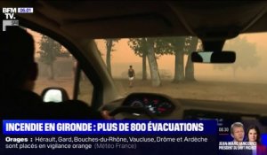 Incendie en Gironde: plus de 800 évacuations en 24 heures
