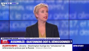 "Ce sont ses mots et pas les miens": Clémentine Autain réagit au tweet de soutien de Jean-Luc Mélenchon à Adrien Quatennens