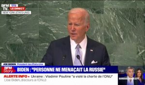 Joe Biden: "Personne, mis à part la Russie, ne recherchait le conflit"