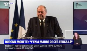 Le coup de gueule du ministre de la Justice, Éric Dupond-Moretti, agacé par le traitement des affaires Quatennens et Bayou