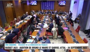 Audition à l'Assemblée nationale - Budget 2023 : audition de Bruno Le Maire et Gabriel Attal