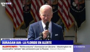 Ouragan Ian en Floride: "Évacuez quand on vous l'ordonne et soyez prêts à affronter la tempête quand elle arrivera", demande Joe Biden