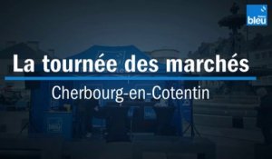 Le défi de Mickaël sur le marché de Cherbourg