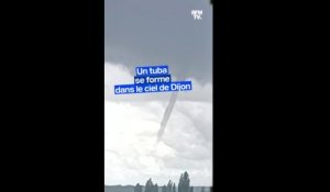 Un tuba filmé dans le ciel de Dijon