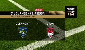 TOP 14 - Essai de Josua TUISOVA (LOU) - ASM Clermont - LOU Rugby - Saison 2022/2023