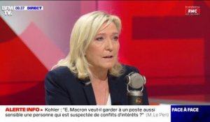 Marine Le Pen sur Adrien Quatennens: "Rester député et ne pas siéger, ça n'a ni queue, ni tête"