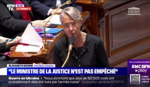 Élisabeth Borne réagit au renvoi d'Éric Dupond-Moretti devant la Cour de justice de la République
