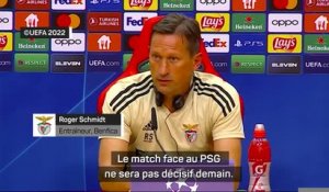 Groupe H - Schmidt : "Le match face au PSG n'est pas décisif"