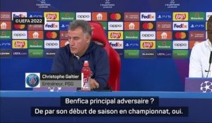 Groupe H - Galtier : "Pas surpris que Benfica soit à ce niveau-là"