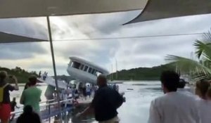 Un prototype de bateau à $1.5 Million coule au moment de sa mise à l'eau