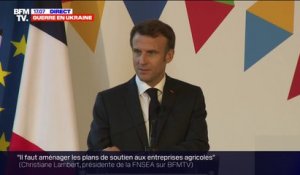 Emmanuel Macron: "Nous avons pris la décision de créer un fonds spécial" pour soutenir l'effort de guerre en Ukraine