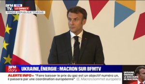 Le fonds spécial pour l'Ukraine sera "doté dans un premier temps de 100 millions d'euros", annonce Emmanuel Macron