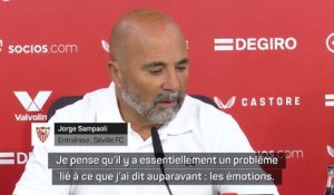 Séville - Sampaoli : "Être conscient que nous avons de grands footballeurs pour renverser la situation"
