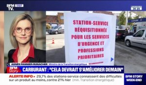 Pénuries de carburant: "J'invite chacun à faire preuve de responsabilité, il n'y a pas besoin de faire de surstockage", affirme Agnès Pannier-Runacher