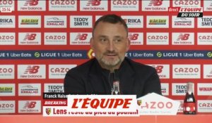 Franck Haise « Le penalty encaissé est la véritable cassure » - Foot - Ligue 1