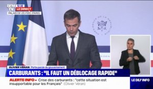 Olivier Véran sur la crise des carburants: "L'impact de ce conflit social est devenu insupportable pour de trop nombreux Français"