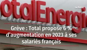 Grève : Total propose 6 % d’augmentation en 2023 à ses salariés français