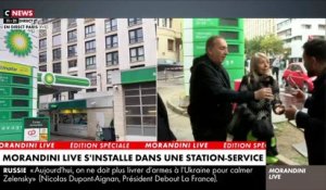Morandini Live dans une station-service: Une automobiliste vient interpeller les politiques en direct - VIDEO