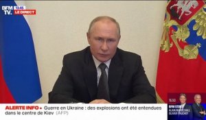 Vladimir Poutine: "Zaporijia a voté pour être sous autorité russe, mais l'ennemi continue de bombarder"