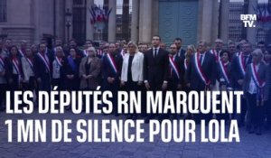 Meurtre de Lola: les députés RN marquent une minute de silence devant l’Assemblée