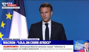 Meurtre de Lola: "Ce qui nous touche tous, c'est l'atrocité de ce crime", déclare Emmanuel Macron