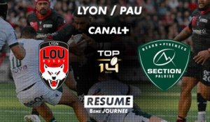 Le résumé de Lyon / Pau - TOP 14 - 8ème journée