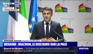 Emmanuel Macron, à Rome: "C'est un drôle de moment pour venir parler de la paix"